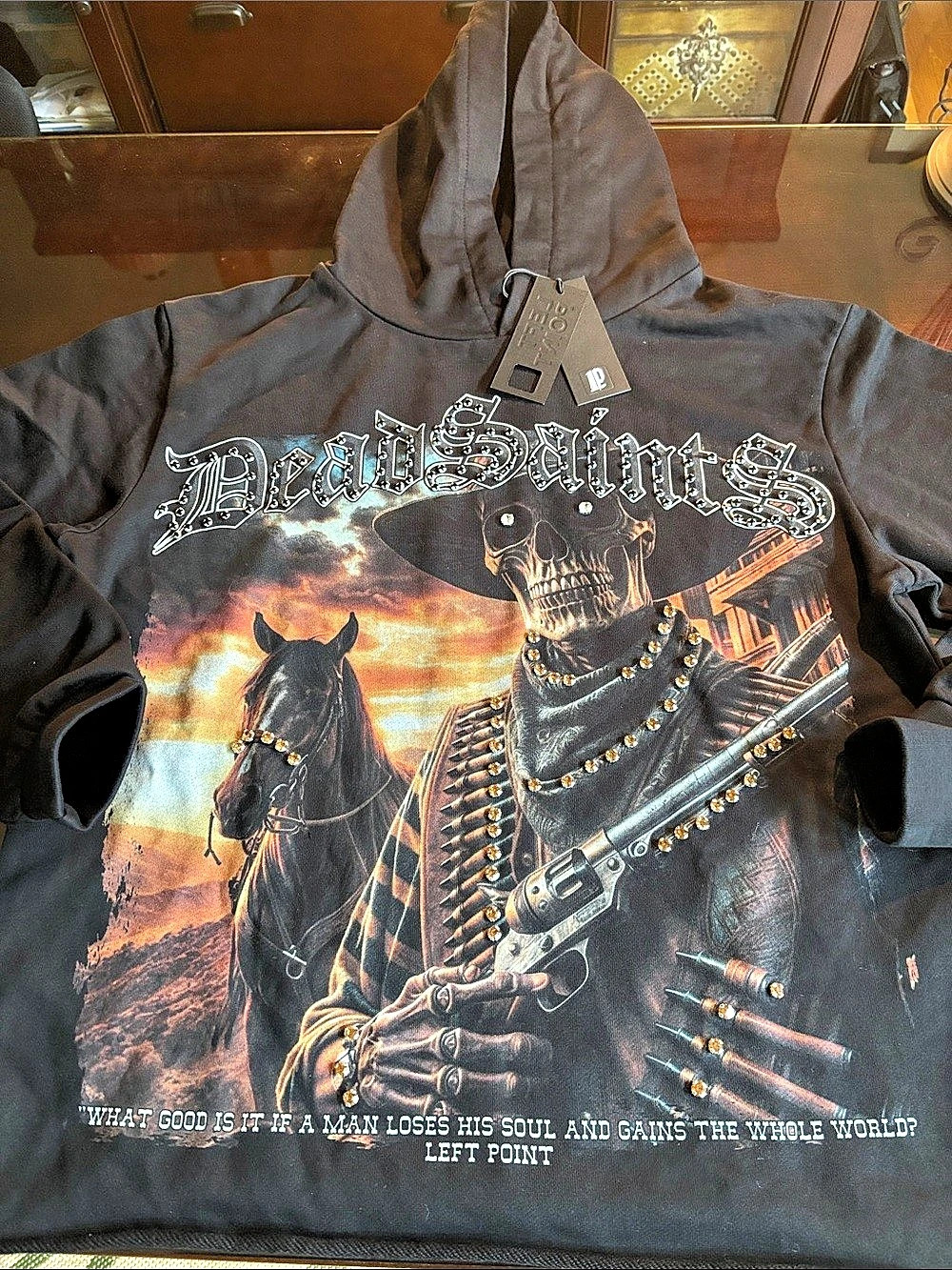 Left Point Dead Saints Graphic Hoodie BNWT! - Picture 2 of 8